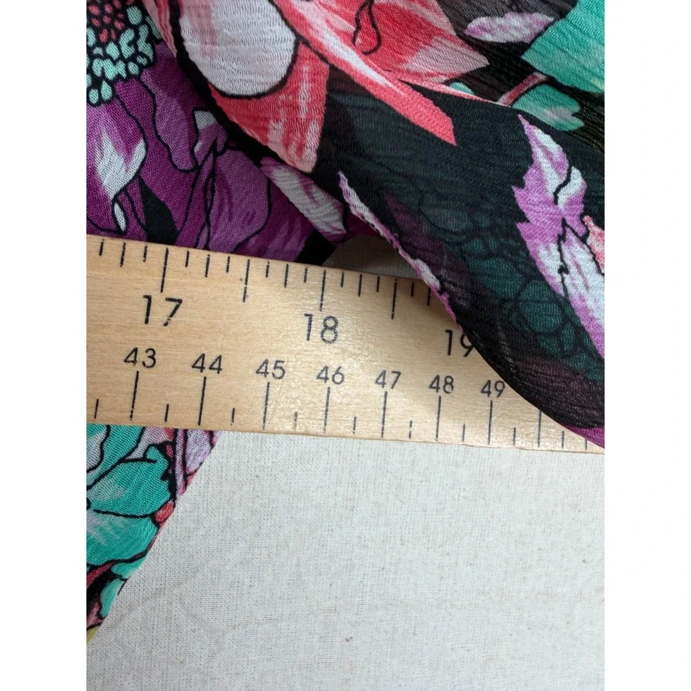 Lulus Foral Print Fond Feelings Mini Dress size‎ Small Black/Multi color_5